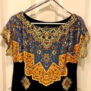 Womens relax fit printed dress size 10